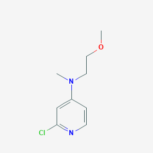 molecular formula C9H13ClN2O B1433767 2-氯-N-(2-甲氧基乙基)-N-甲基吡啶-4-胺 CAS No. 1597843-72-5