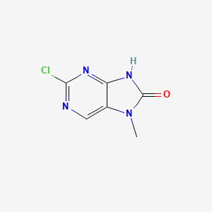 molecular formula C6H5ClN4O B1433768 2-Chloro-7-methyl-7H-purin-8(9H)-one CAS No. 1273315-19-7