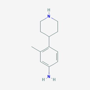 Benzenamine, 3-methyl-4-(4-piperidinyl)-