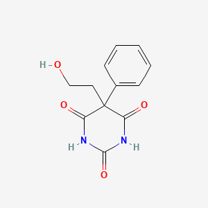 2,4,6(1H,3H,5H)-Pyrimidinetrione, 5-(2-hydroxyethyl)-5-phenyl-