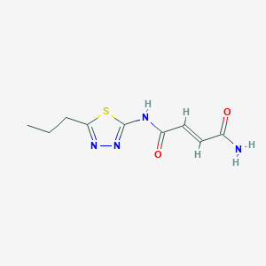 N-(5-Propyl-1,3,4-thiadiazol-2-yl)-2-butenediamide