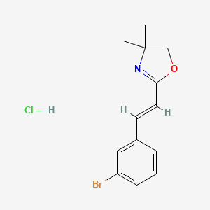 (E)-2-(3-Bromostyryl)-4,4-dimethyl-2-oxazoline hydrochloride