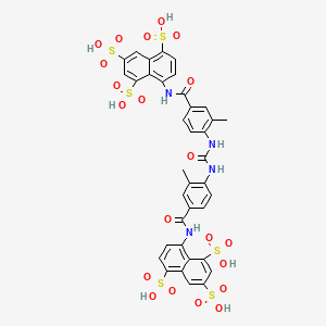 8,8'-{Carbonylbis[azanediyl(3-methyl-4,1-phenylene)carbonylazanediyl]}di(naphthalene-1,3,5-trisulfonic acid)