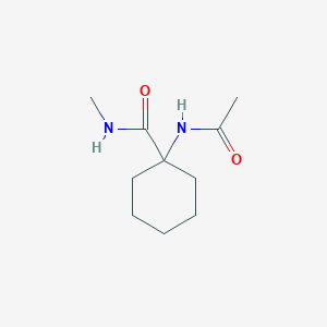 1-Acetamido-N-methylcyclohexane-1-carboxamide