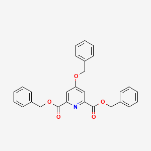 Bis(phenylmethyl) 4-(phenylmethoxy)-2,6-pyridinedicarboxylate