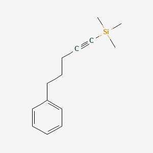 Trimethyl(5-phenylpent-1-YN-1-YL)silane