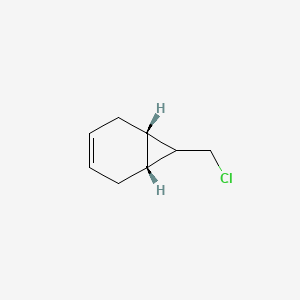 Bicyclo(4.1.0)hept-3-ene, 7-chloromethyl)-, (1alpha,6alpha,7beta)-