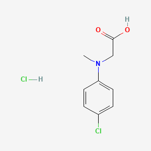 molecular formula C9H11Cl2NO2 B1433804 2-[(4-Chlorophenyl)(methyl)amino]acetic acid hydrochloride CAS No. 1803610-08-3
