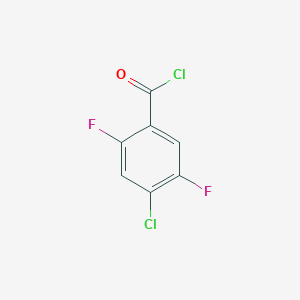 molecular formula C7H2Cl2F2O B143381 4-氯-2,5-二氟苯甲酰氯 CAS No. 132794-08-2