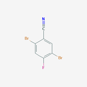 molecular formula C7H2Br2FN B1433812 2,5-Dibromo-4-fluorobenzonitrile CAS No. 1379326-67-6