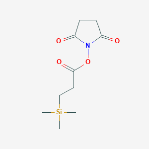 molecular formula C10H17NO4Si B1433814 3-(Trimethylsilanyl)propionic acid 2,5-dioxopyrrolidin-1-yl ester CAS No. 1445781-54-3