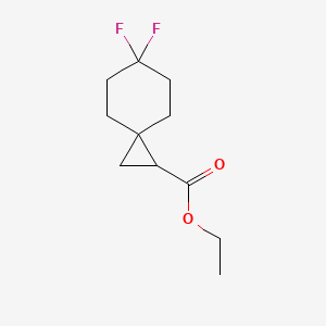 molecular formula C11H16F2O2 B1433816 Ethyl 6,6-difluorospiro[2.5]octane-1-carboxylate CAS No. 1447942-88-2