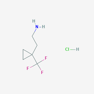 2-[1-(Trifluoromethyl)cyclopropyl]ethan-1-amine hydrochloride