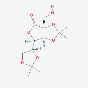 molecular formula C13H20O7 B1433845 2C-Hydroxymethyl-2,3:5,6-di-O-isopropylidene-D-mannono-1,4-lactone CAS No. 70147-48-7