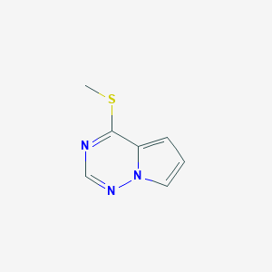 molecular formula C7H7N3S B1433846 4-(Methylthio)pyrrolo[2,1-f][1,2,4]triazine CAS No. 1596350-40-1