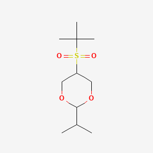 5-(2-Methylpropane-2-sulfonyl)-2-(propan-2-yl)-1,3-dioxane