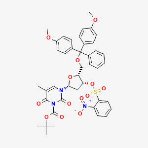 molecular formula C42H43N3O13S B1433852 3-N-Boc-5'-O-DMT-3'-O-nosylthymidine CAS No. 444717-23-1