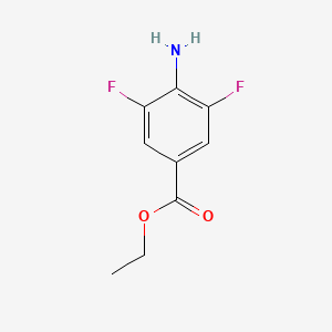 molecular formula C9H9F2NO2 B1433867 Ethyl 4-amino-3,5-difluorobenzoate CAS No. 1415920-00-1