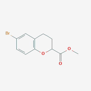 molecular formula C11H11BrO3 B1433870 6-溴色满-2-羧酸甲酯 CAS No. 1216183-10-6