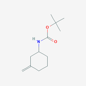 molecular formula C12H21NO2 B1433871 N-(3-亚甲基环己基)-, 1,1-二甲基乙酯 CAS No. 1529782-10-2