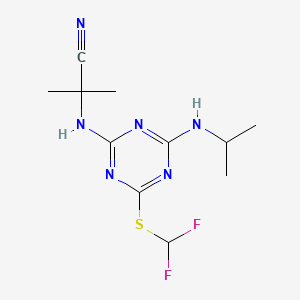 Propanenitrile, 2-((4-((difluoromethyl)thio)-6-((1-methylethyl)amino)-1,3,5-triazin-2-yl)amino)-2-methyl-