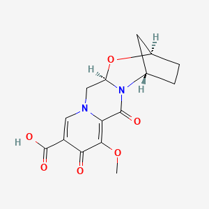 (2R,5S,13aR)-8-methoxy-7,9-dioxo-2,3,4,5,7,9,13,13a-octahydro-2,5-methanopyrido[1',2':4,5]pyrazino[2,1-b][1,3]oxazepine-10-carboxylic acid