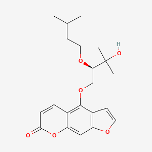 7H-Furo(3,2-g)(1)benzopyran-7-one, 4-(3-hydroxy-3-methyl-2-(3-methylbutoxy)butoxy)-, (R)-