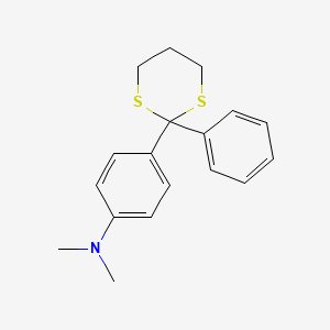 N,N-Dimethyl-4-(2-phenyl-1,3-dithian-2-yl)aniline