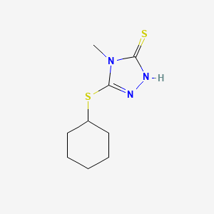 5-(Cyclohexylsulfanyl)-4-methyl-2,4-dihydro-3H-1,2,4-triazole-3-thione