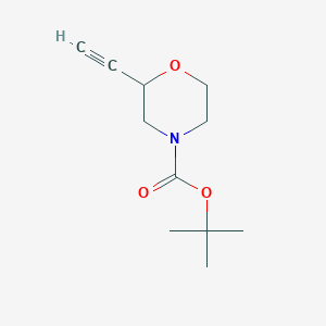 molecular formula C11H17NO3 B1433881 Tert-butyl 2-ethynylmorpholine-4-carboxylate CAS No. 1416229-07-6