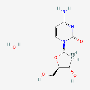 molecular formula C9H15N3O5 B1433882 2'-脱氧胞苷-2'-13C 一水合物 CAS No. 478511-23-8