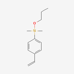 (4-Ethenylphenyl)(dimethyl)propoxysilane