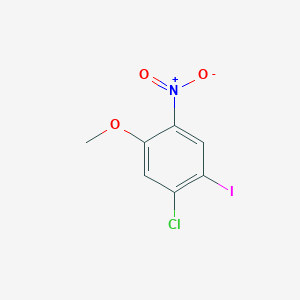 molecular formula C7H5ClINO3 B1433905 1-氯-2-碘-5-甲氧基-4-硝基苯 CAS No. 1508278-48-5