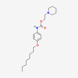 Carbamic acid, [4-(octyloxy)phenyl]-, 2-(1-piperidinyl)ethyl ester