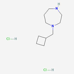 molecular formula C10H22Cl2N2 B1433910 1-(Cyclobutylmethyl)-1,4-diazepane dihydrochloride CAS No. 1803601-38-8