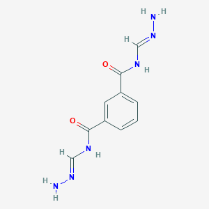 1-N,3-N-bis[(E)-hydrazinylidenemethyl]benzene-1,3-dicarboxamide