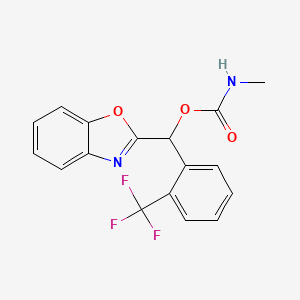 (1,3-Benzoxazol-2-yl)(2-(trifluoromethyl)phenyl]methyl) N-methylcarbamate