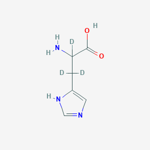 molecular formula C6H9N3O2 B1433912 DL-Histidine-alpha,beta,beta-D3 CAS No. 344299-50-9
