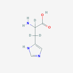 molecular formula C6H9N3O2 B1433912 DL-组氨酸-α,β,β-D3 CAS No. 344299-50-9