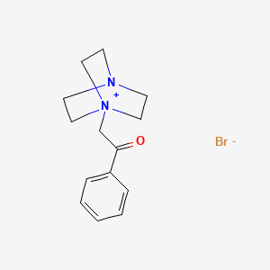 4-Aza-1-azoniabicyclo[2.2.2]octane, 1-(2-oxo-2-phenylethyl)-, bromide