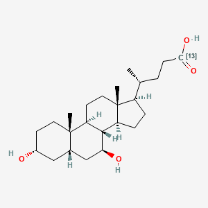 molecular formula C24H40O4 B1433915 Ursodeoxycholic-24-13C acid CAS No. 63296-46-8