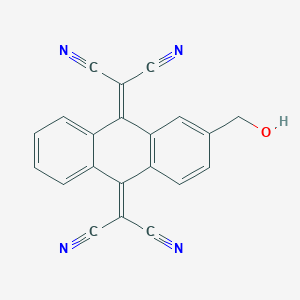 molecular formula C21H10N4O B14339158 2,2'-[2-(Hydroxymethyl)anthracene-9,10-diylidene]dipropanedinitrile CAS No. 108562-20-5