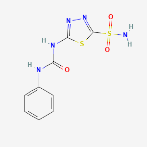 5-[(Phenylcarbamoyl)amino]-1,3,4-thiadiazole-2-sulfonamide