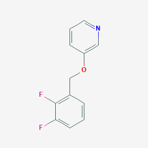 molecular formula C12H9F2NO B1433919 3-[(2,3-Difluorophenyl)methoxy]pyridine CAS No. 1707575-03-8