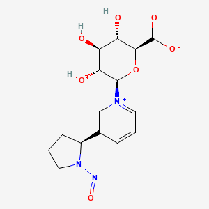 molecular formula C15H19N3O7 B1433926 N'-亚硝基诺尼古丁-N-β-D-葡萄糖醛酸酯 CAS No. 864071-82-9