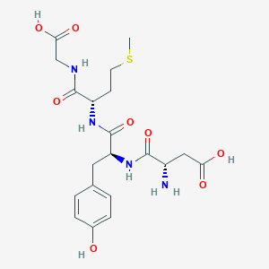 molecular formula C20H28N4O8S B1433927 缩胆囊素八肽 (1-4) (脱硫) CAS No. 80790-40-5