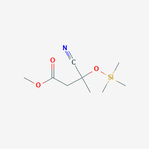 Methyl 3-cyano-3-[(trimethylsilyl)oxy]butanoate