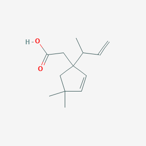 [1-(But-3-en-2-yl)-4,4-dimethylcyclopent-2-en-1-yl]acetic acid