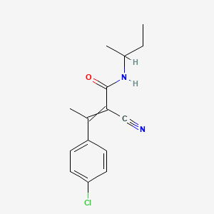 N-(Butan-2-yl)-3-(4-chlorophenyl)-2-cyanobut-2-enamide