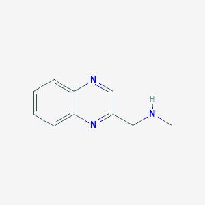 molecular formula C10H11N3 B143394 N-Methyl-1-(quinoxalin-2-yl)methanamine CAS No. 136727-13-4